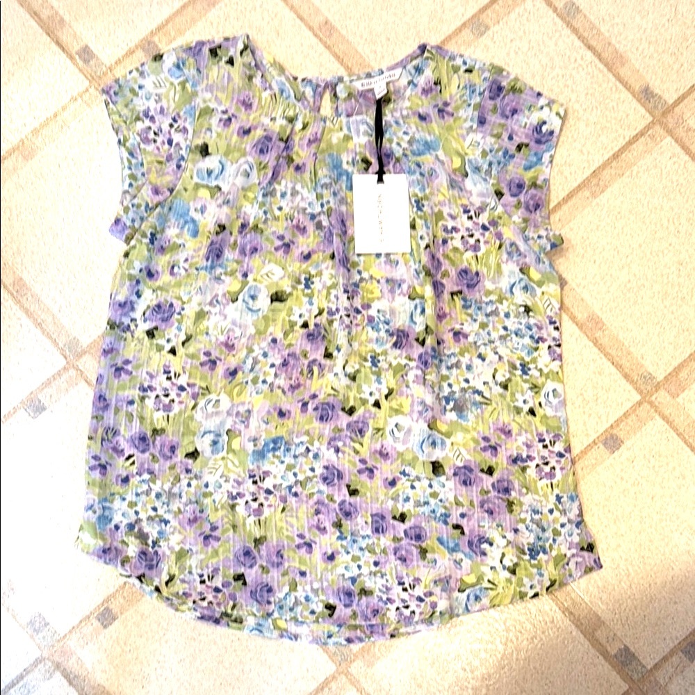 41 Hawthorn Purple Blue Relaxed Blouse
